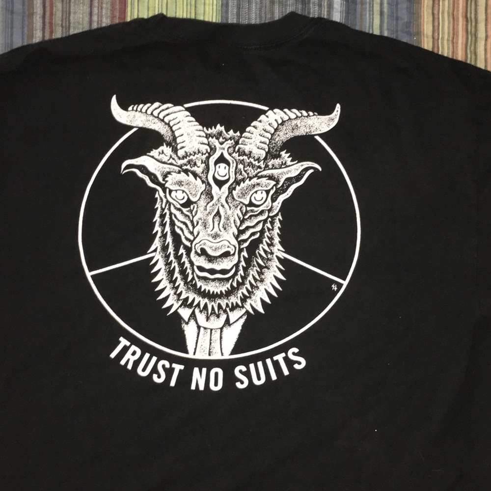 Edgy Sketchy Tank Baphomet long sleeve tee